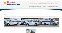 Desktop Screenshot of medicaltransportllc.com